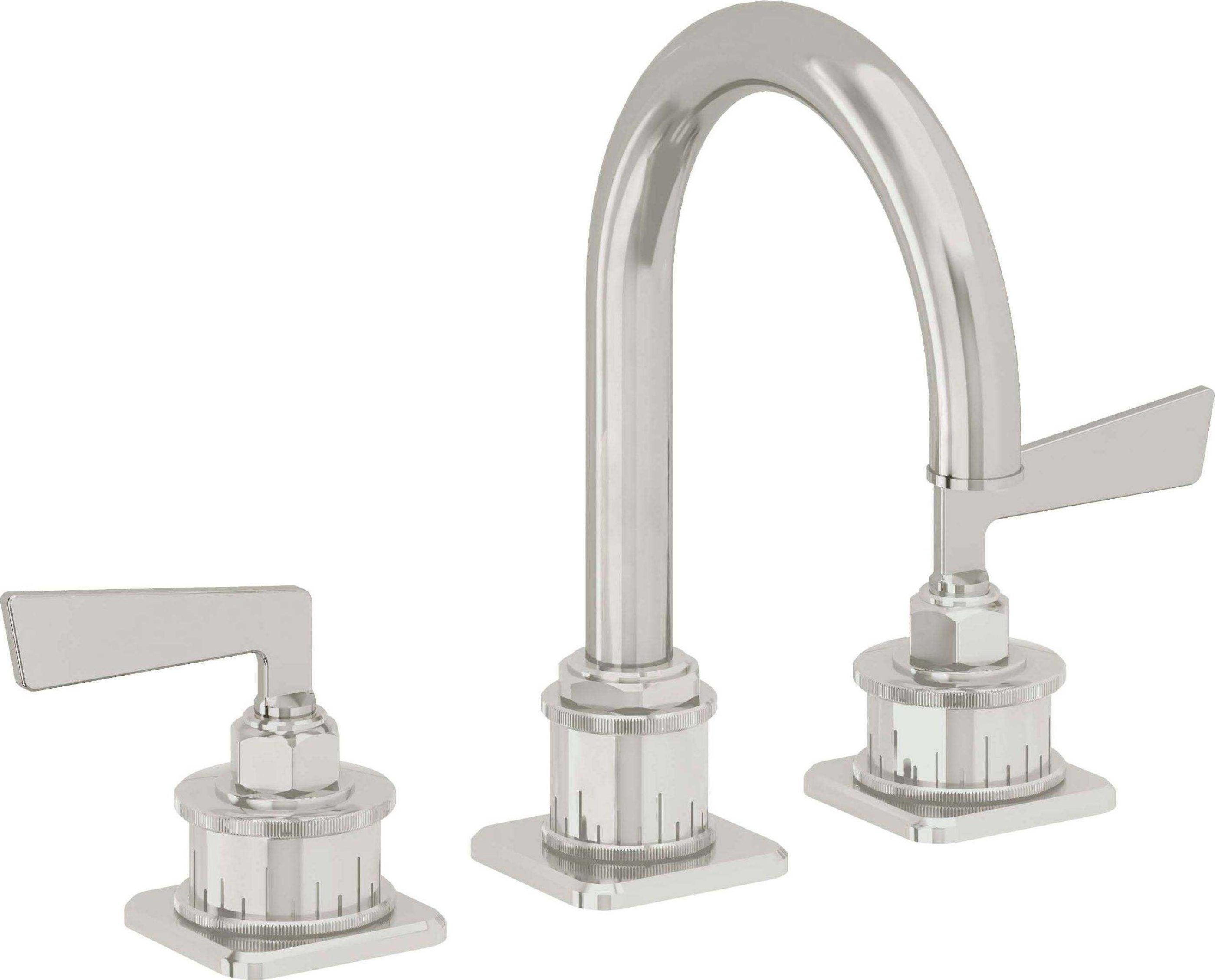 California Faucets - 8602-PC - 8" Widespread Lavatory Faucet - Polished Chrome - Steampunk Bay