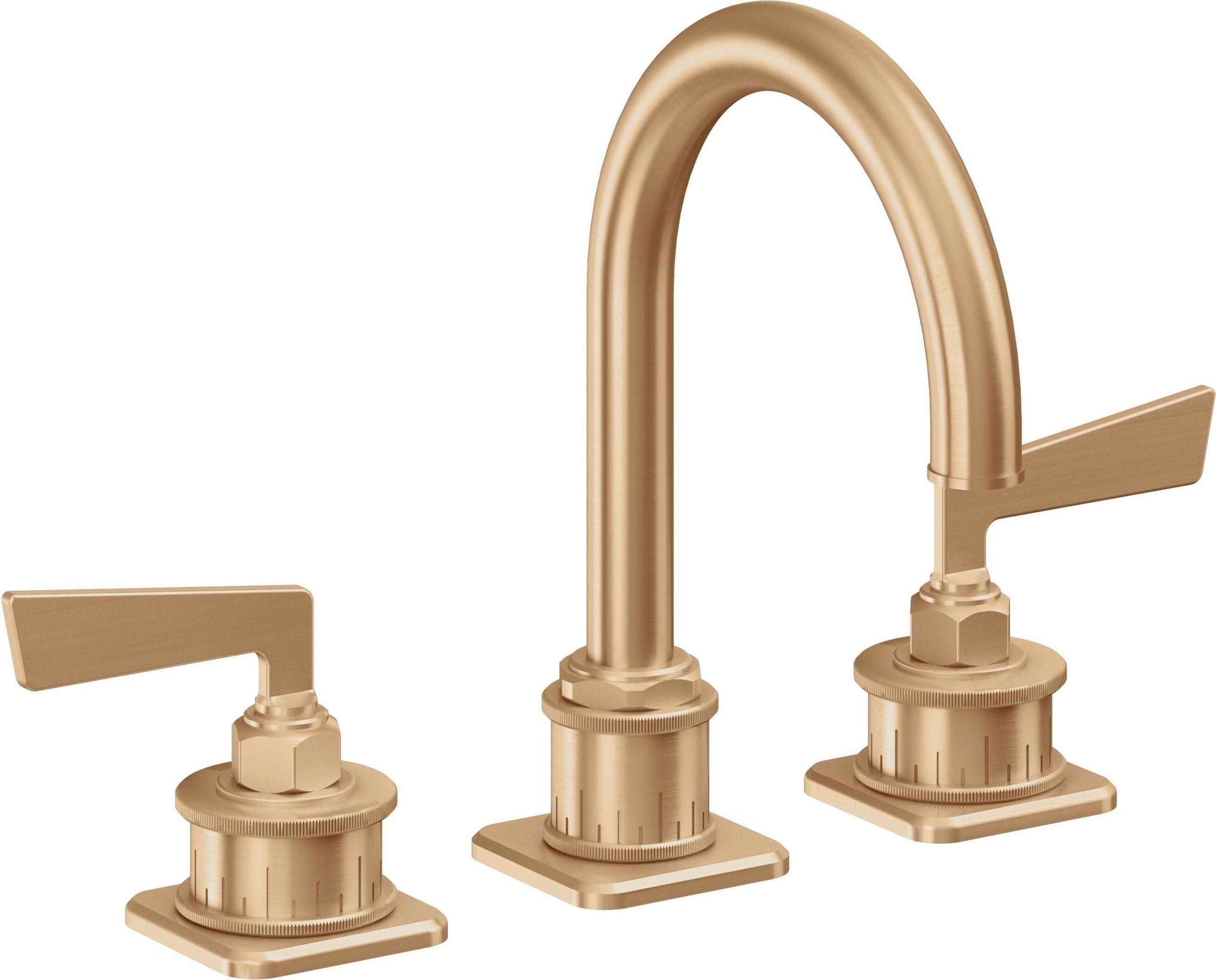 California Faucets - 8602-SBZ - 8" Widespread Lavatory Faucet - Satin Bronze (PVD) - Steampunk Bay