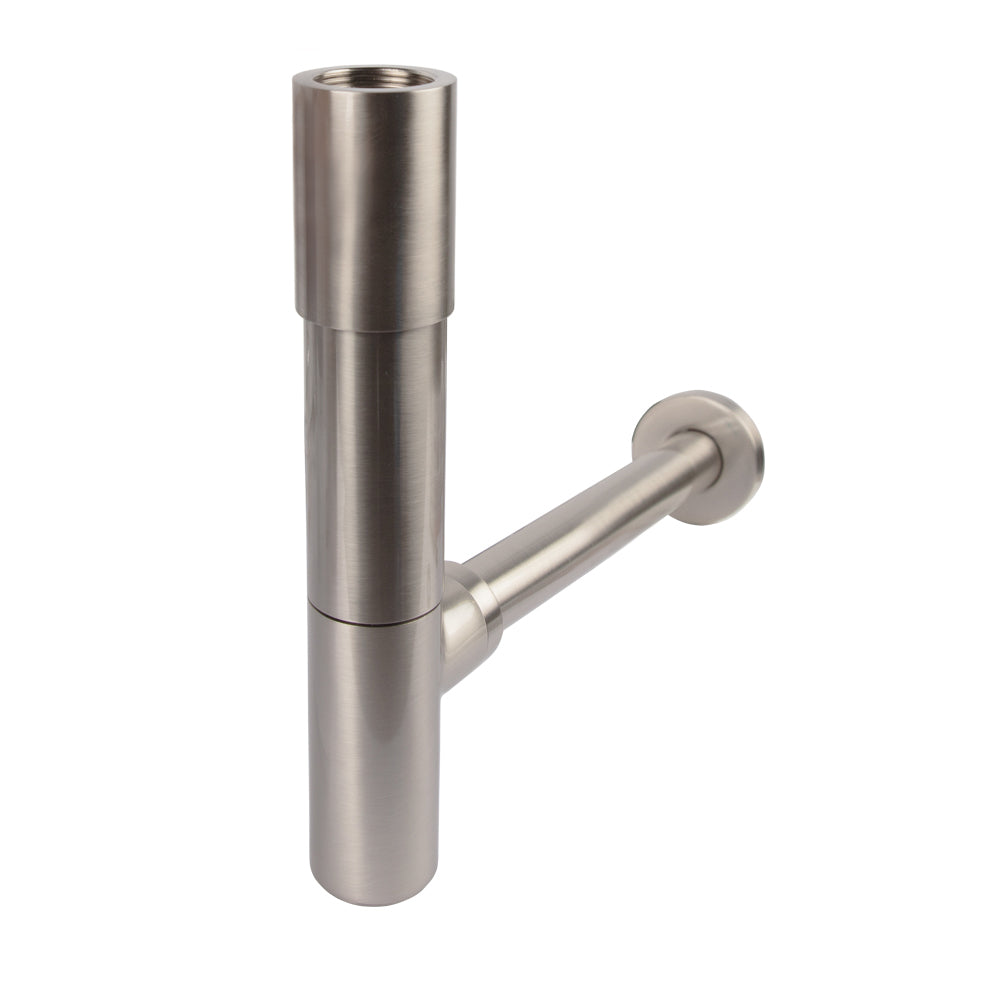 Design bottle trap works only with European drains 7100-12, 7100-13, 7100-16, and 7100-19. MAX H: 13 1/4” - Maison&Co.