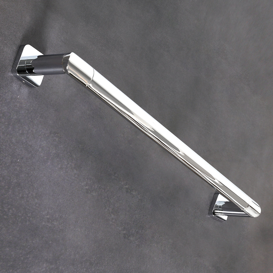 Wall-mount towel bar made of chrome plated brass. W: 23 5/8", D: 3", H: 2". - Maison&Co.