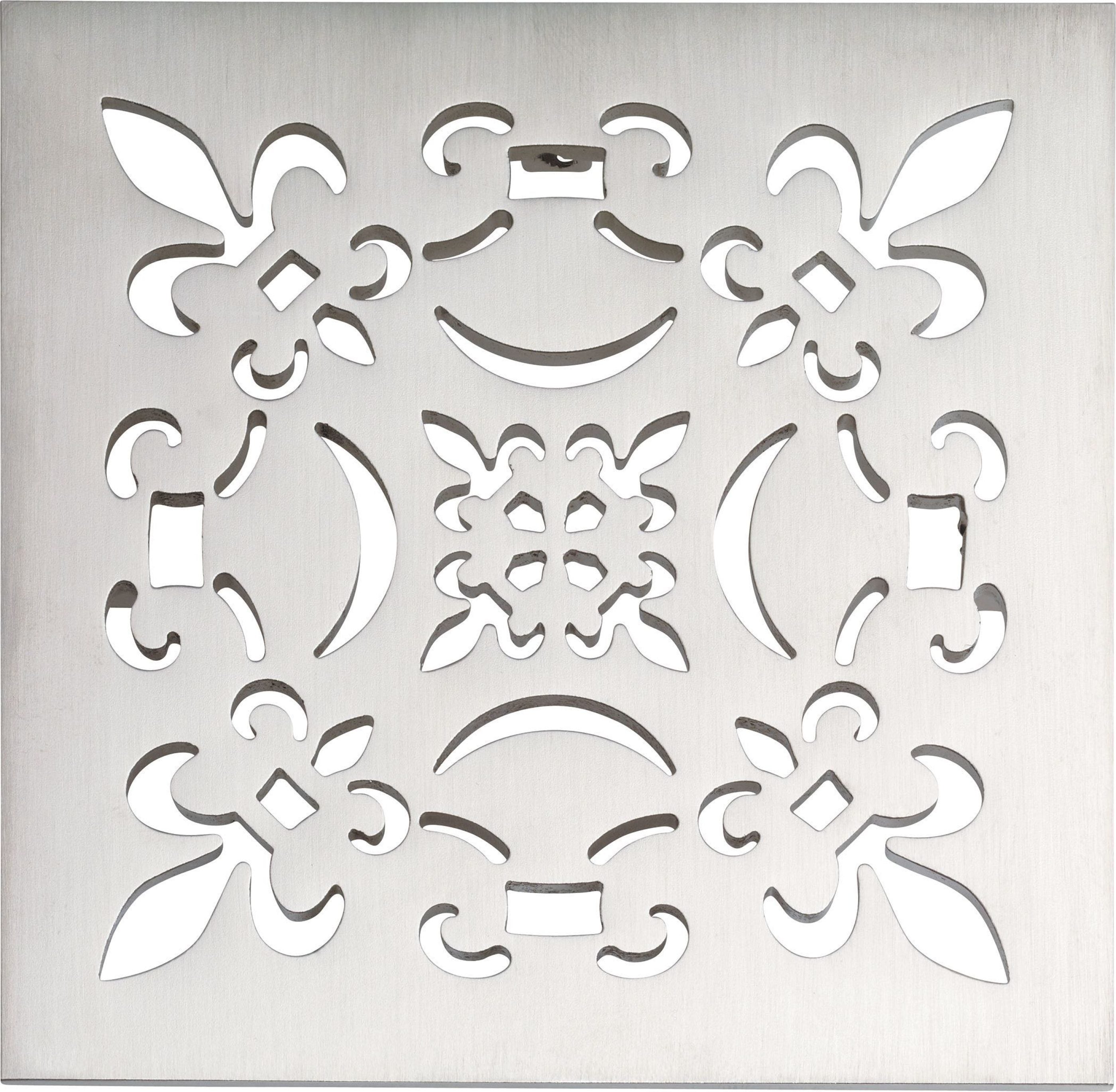 California Faucets - 9176-A-SN - Fleur StyleDrain® Trim Grid Only - Satin Nickel