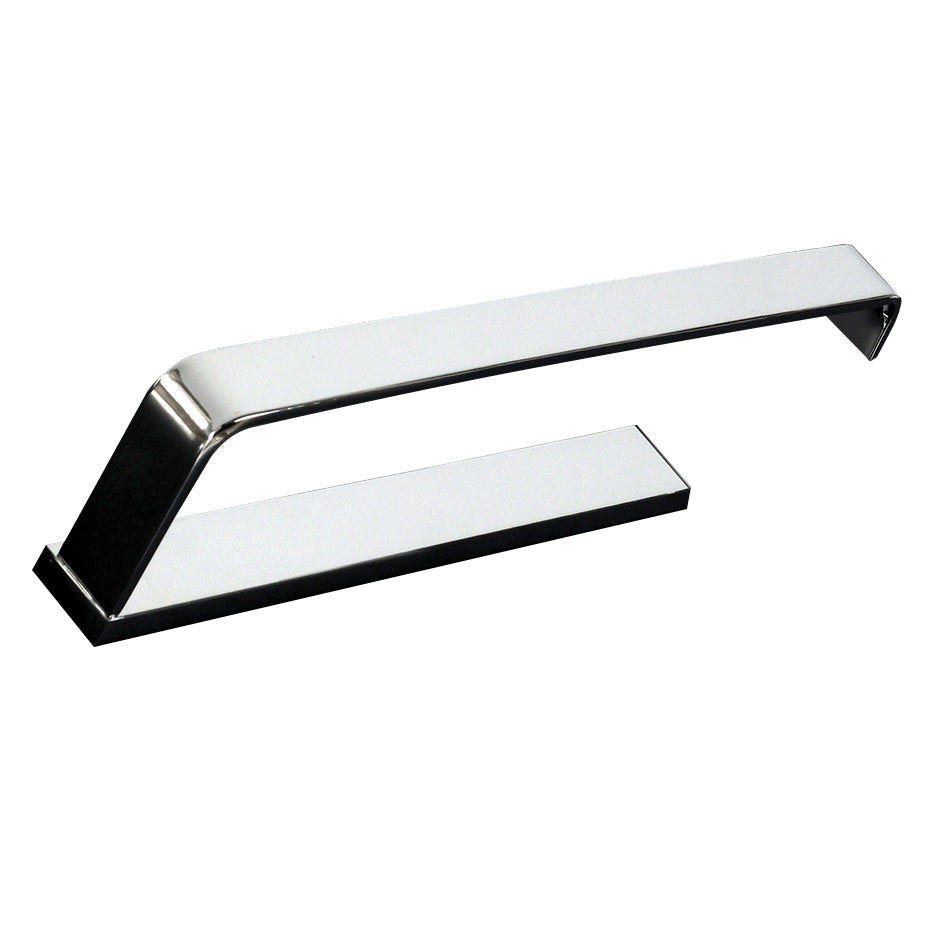 Wall-mount toilet paper holder made of chrome plated brass. W: 6", D: 3 1/2", H: 1 1/4". - Maison&Co.