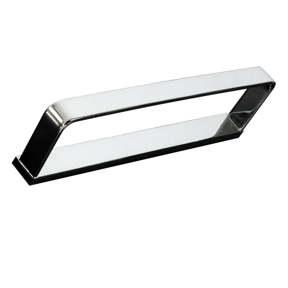 Wall-mount towel ring made of chrome plated brass. W: 7 7/8", D: 3 /8", H: 1 1/4". - Maison&Co.