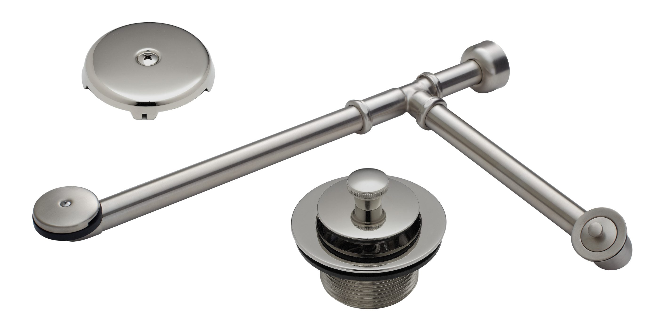 California Faucets - 9226-SN - Waste and Overflow Completely Finished with Lift and Turn Drain - Satin Nickel