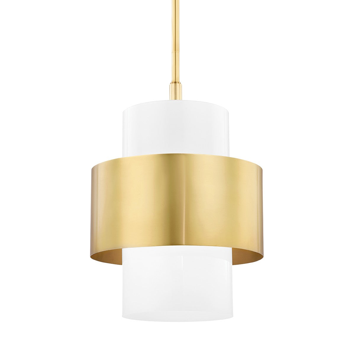 Hudson Valley - 8615-AGB - One Light Pendant - Corinth - Aged Brass