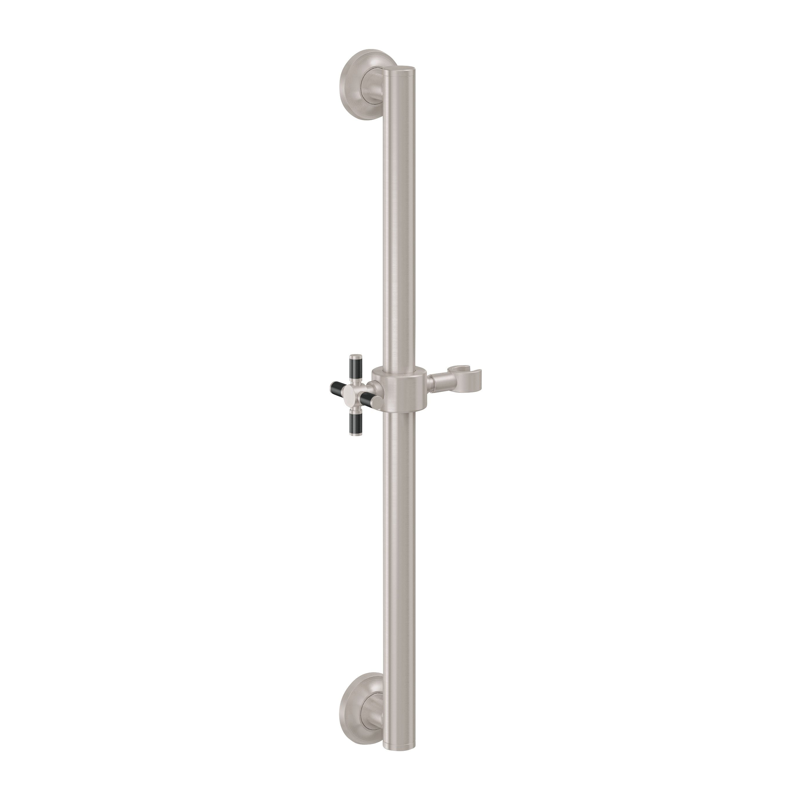 California Faucets - 9430S-30XF-SN - 30" Grab Bar with Slide - Satin Nickel  - Descanso