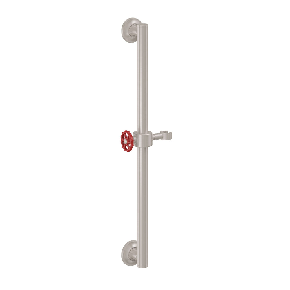 California Faucets - 9430S-80WR-SN - 30" Grab Bar with Slide - Satin Nickel  - Descanso Works