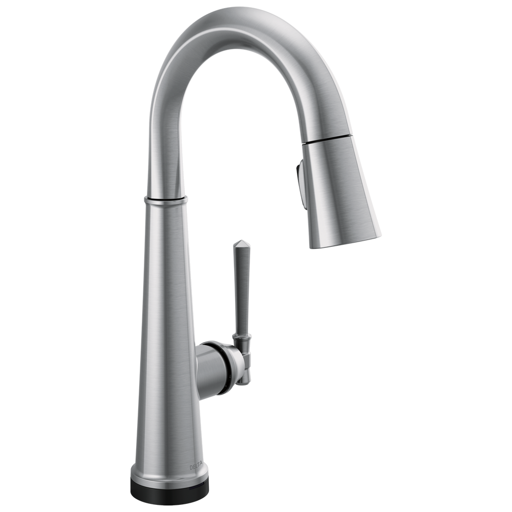 Delta Emmeline™: Single Handle Pull Down Bar/Prep Faucet with Touch2O Technology