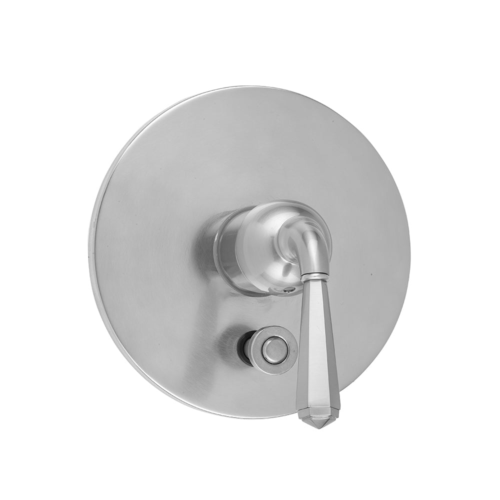Round Plate With Hex Lever Trim For Pressure Balance Valve With Built-in Diverter (J-DIV-PBV) in Multiple Finishes - Maison&Co.