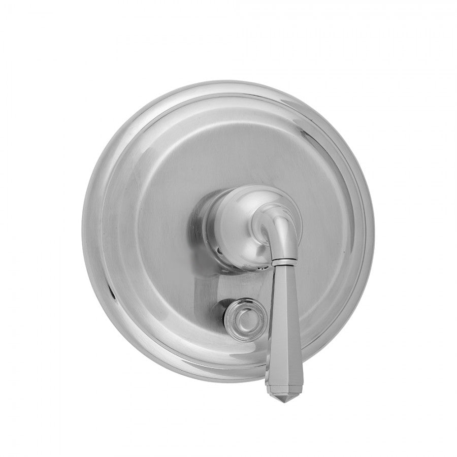 Round Step Plate With Hex Lever Trim For Pressure Balance Valve With Built-in Diverter (J-DIV-PBV) in Multiple Finishes - Maison&Co.