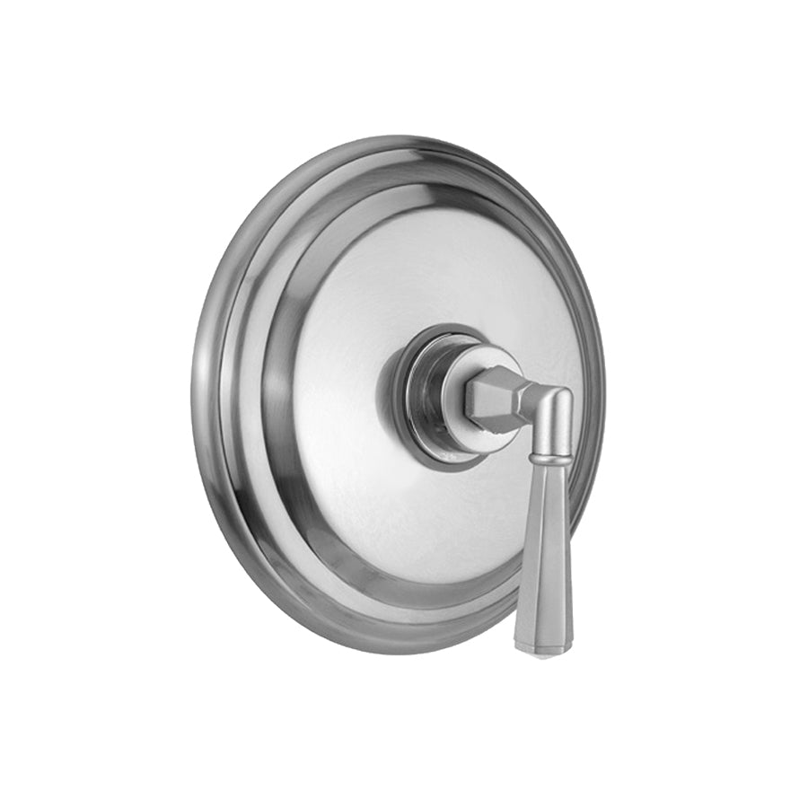 Round Step Plate With Hex Lever Trim For Pressure Balance Cycling Valve (J-CSV) in Multiple Finishes - Maison&Co.