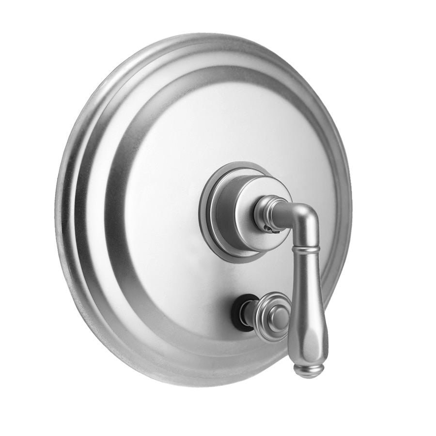 Round Plate With Hex Lever Trim For Pressure Balance Cycling Valve With Built-in Diverter (J-DIV-CSV) in Multiple Finishes - Maison&Co.