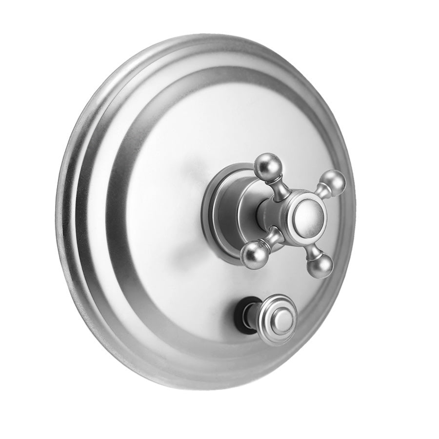 Round Plate With Hex Lever Trim For Pressure Balance Cycling Valve With Built-in Diverter (J-DIV-CSV) in Multiple Finishes - Maison&Co.