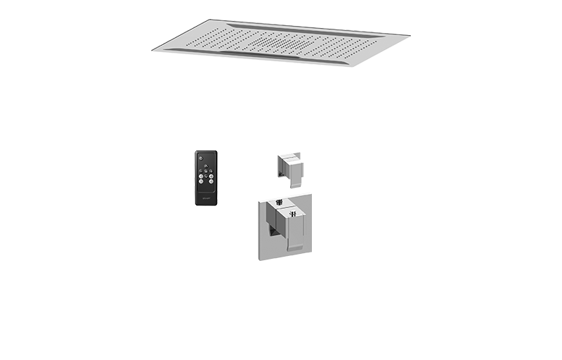 Aqua-Sense Ceiling-Mount Shower System w/Diverter Valve in Multiple Finishes - Maison&Co.
