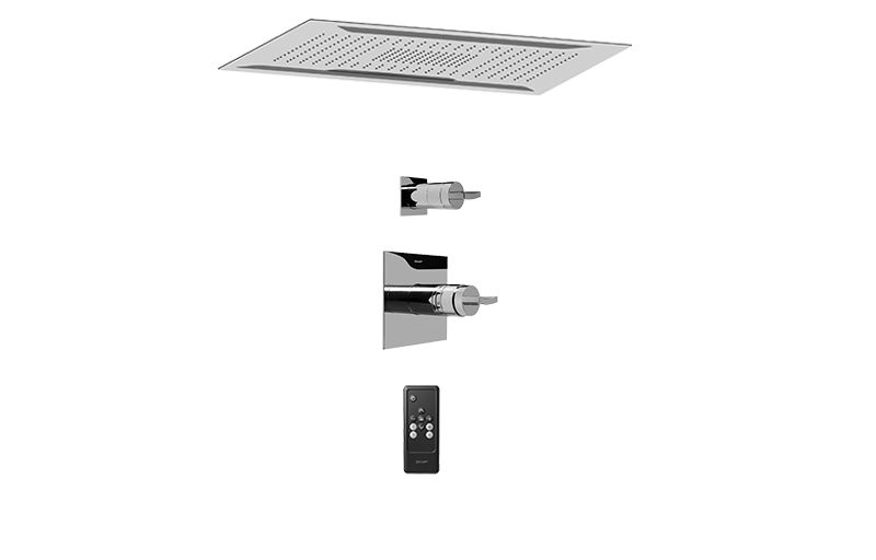 Aqua-Sense Ceiling-Mount Shower System w/Diverter Valve in Multiple Finishes - Maison&Co.