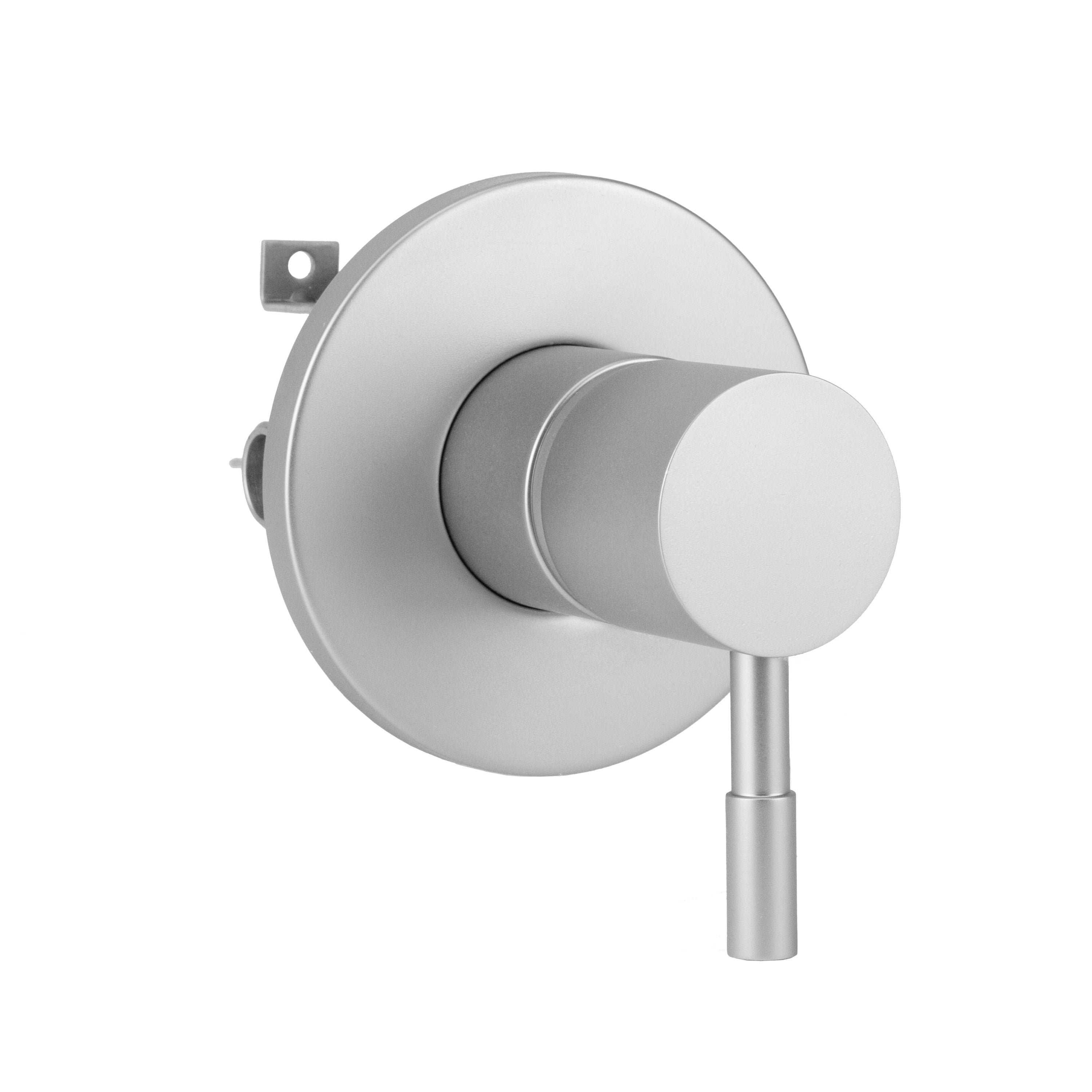 Round Plate With Contempo Round Lever Trim For Compact Pressure Balance Cycling Valve (J-COM-CSV) in Multiple Finishes - Maison&Co.