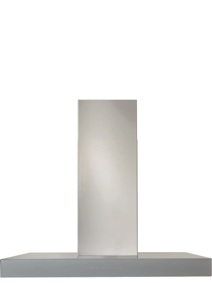 30-INCH 650 MAX BLOWER CFM STAINLESS STEEL CHIMNEY RANGE HOOD WITH PURLED™ LIGHT SYSTEM AND BRUSHED GREY GLASS (WCB3 SERIES)