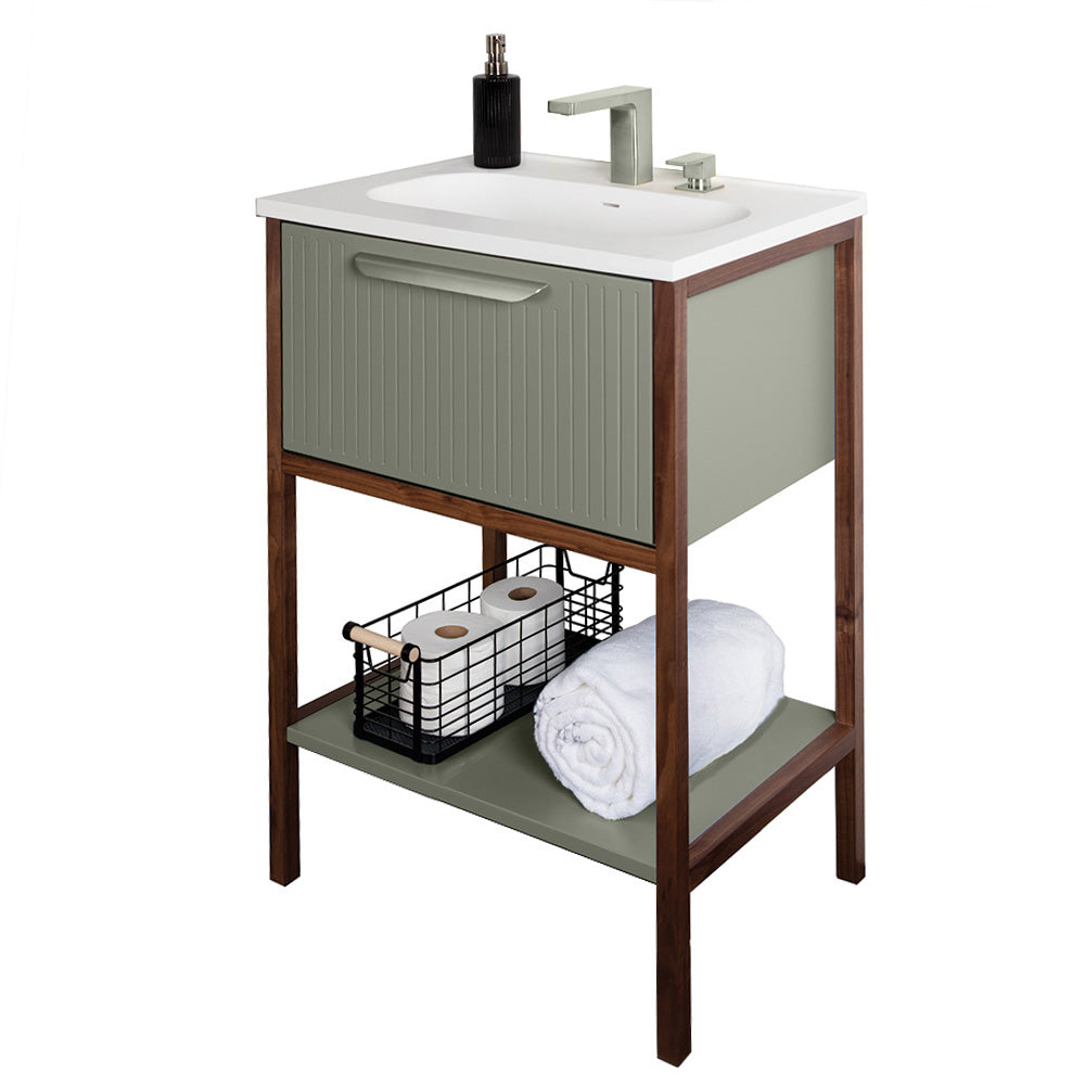 Optional fluted detailing - front side only of BRI-F-24 vanity - Maison&Co.