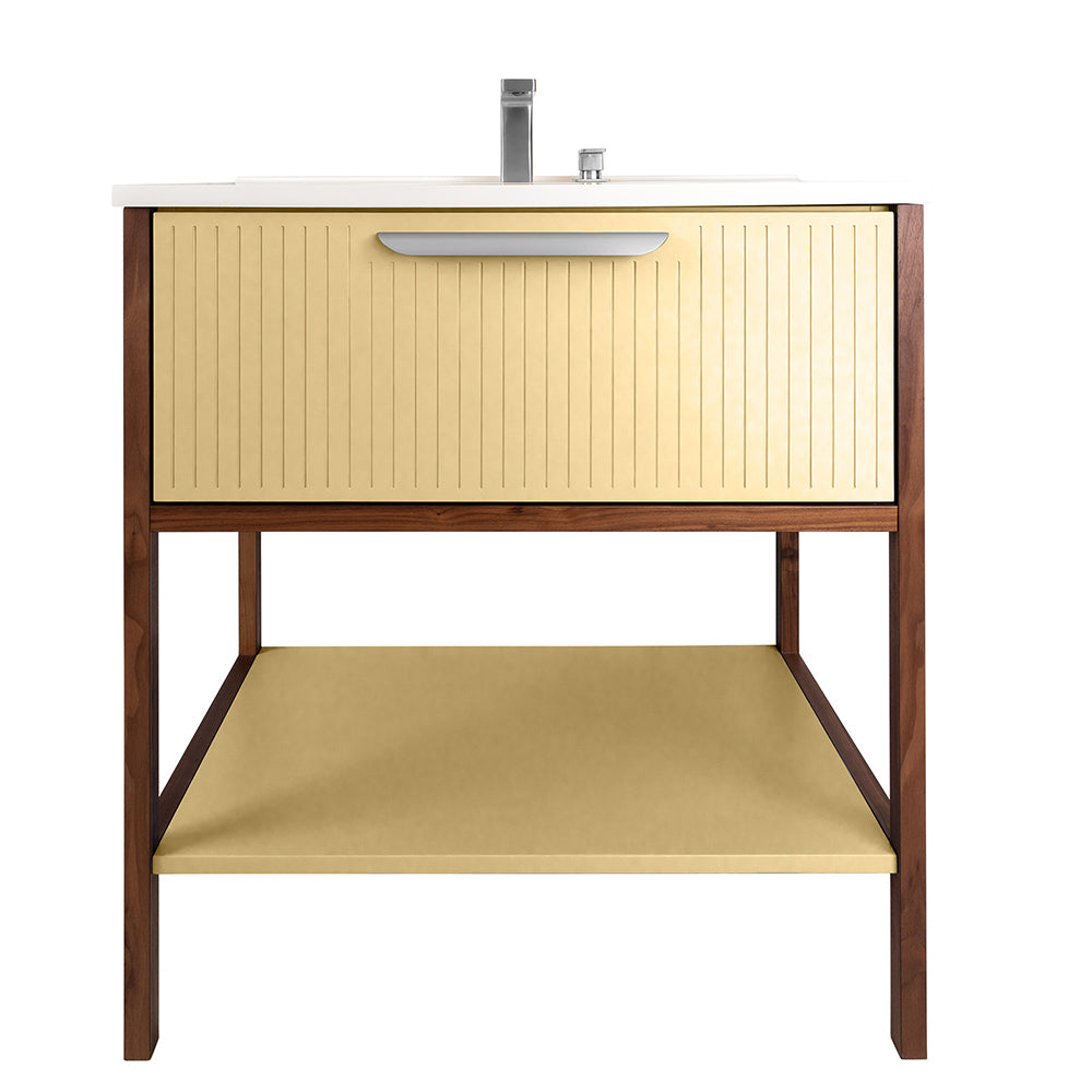 Optional fluted detailing - front side only of BRI-F-32 vanity - Maison&Co.