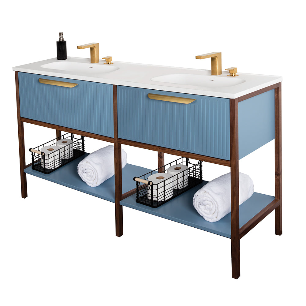 Optional fluted detailing - front side only of BRI-F-56 vanity - Maison&Co.