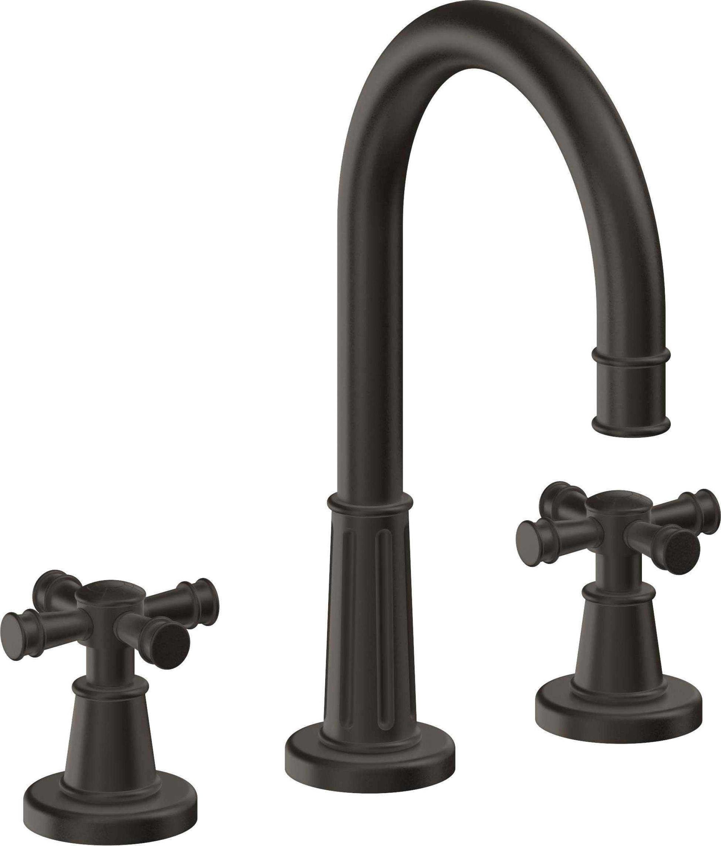 California Faucets - C102XZB-ORB - 8" Widespread Lavatory Faucet with ZeroDrain - Oil Rubbed Bronze - Trousdale