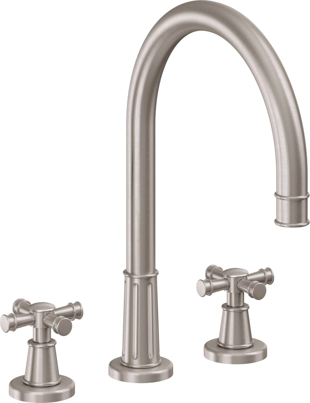 California Faucets - C108XS-SN - Complete Roman Tub Set - Satin Nickel  - Trousdale