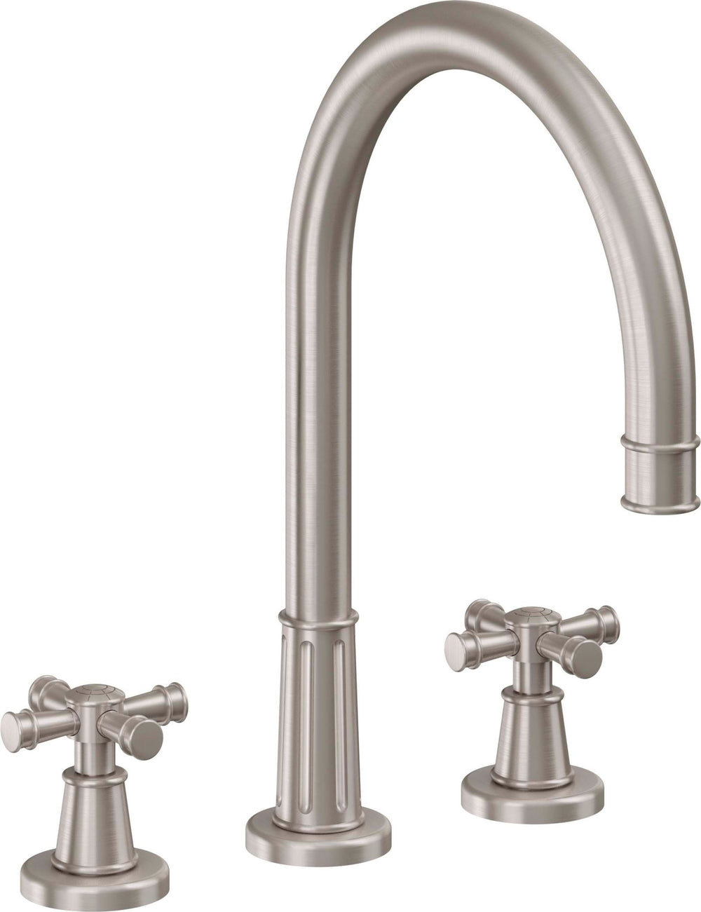 California Faucets - C108X-SN - Complete Roman Tub Set - Satin Nickel  - Trousdale
