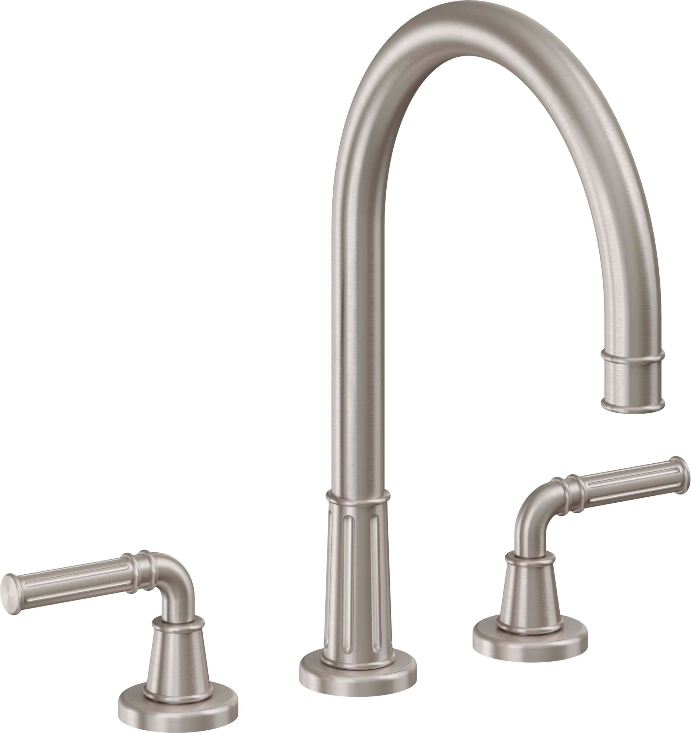 California Faucets - C108-SN - Complete Roman Tub Set - Satin Nickel  - Trousdale