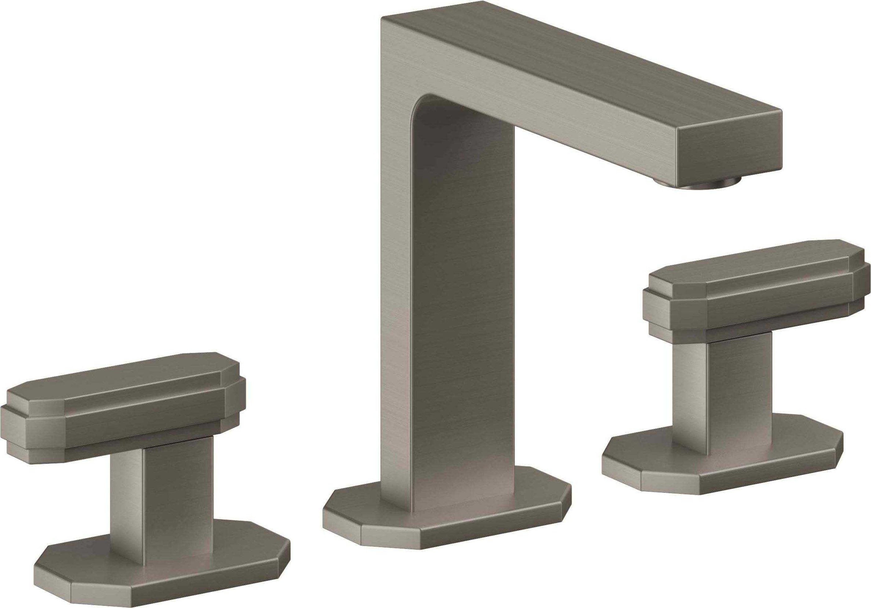 California Faucets - C202ZB-GRP - 8" Widespread Lavatory Faucet with ZeroDrain - Graphite (PVD) - Doheny