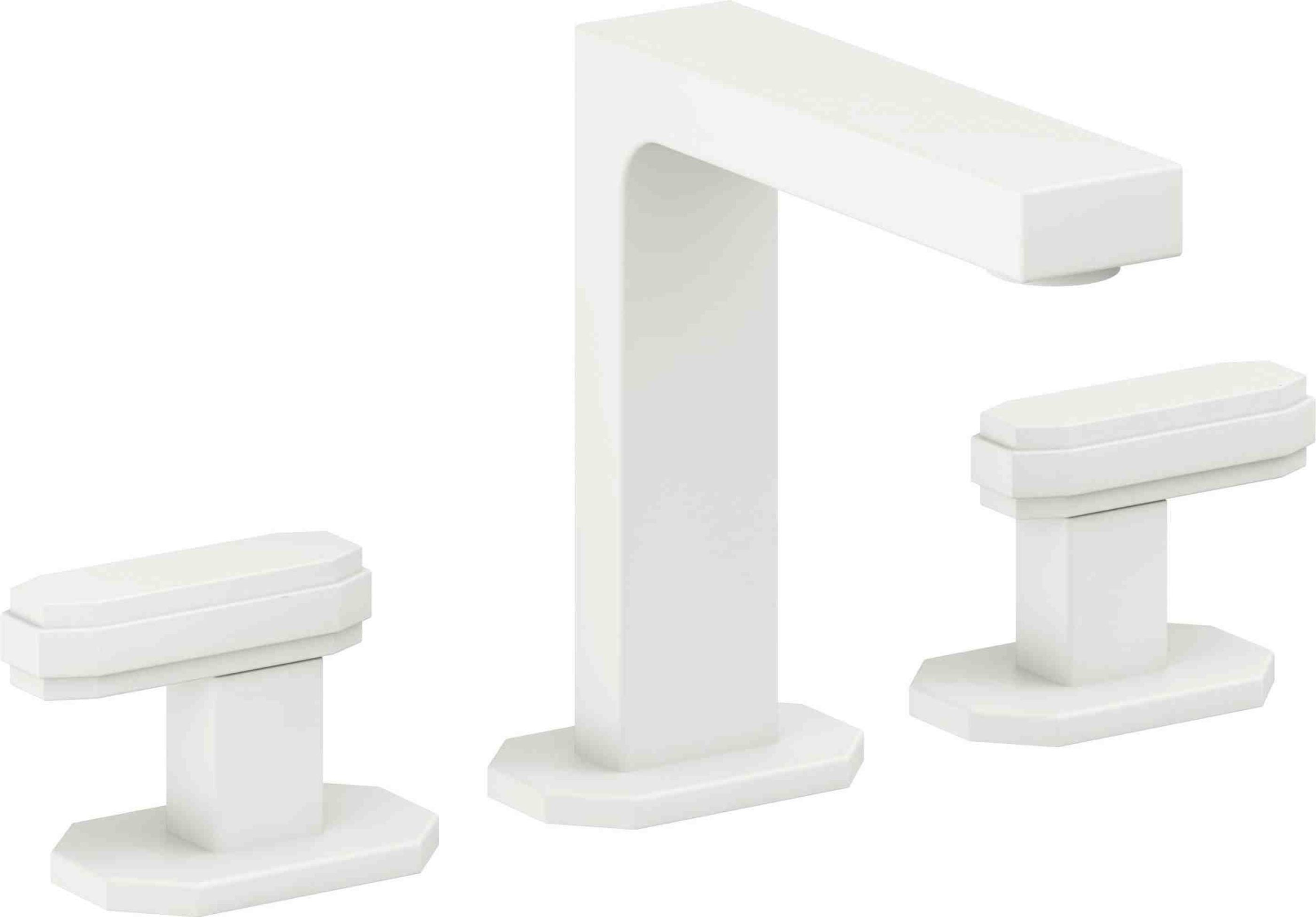 California Faucets - C202-MWHT - 8" Widespread Lavatory Faucet - Matte White - Doheny