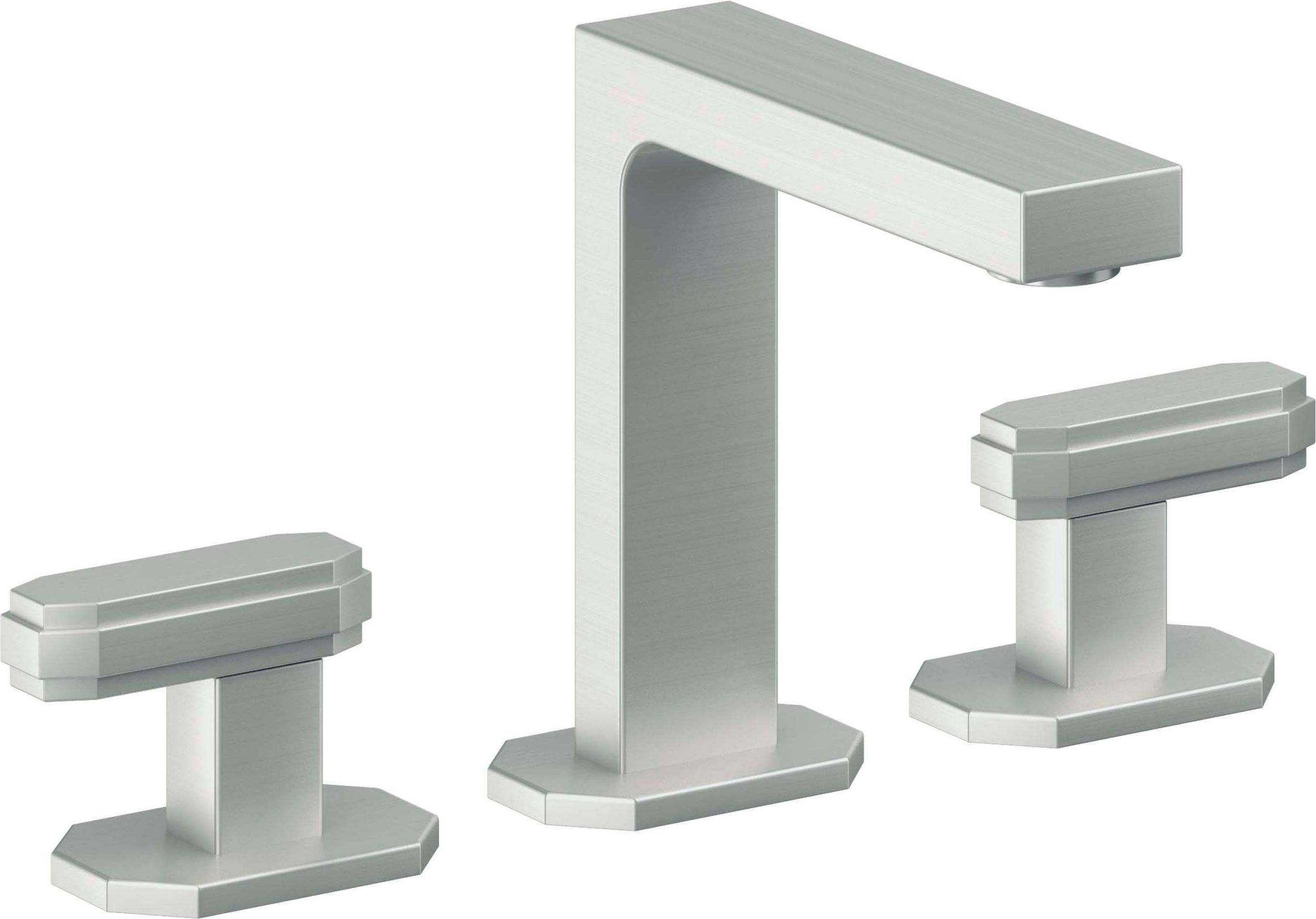 California Faucets - C202ZB-SC - 8" Widespread Lavatory Faucet with ZeroDrain - Satin Chrome (PVD) - Doheny