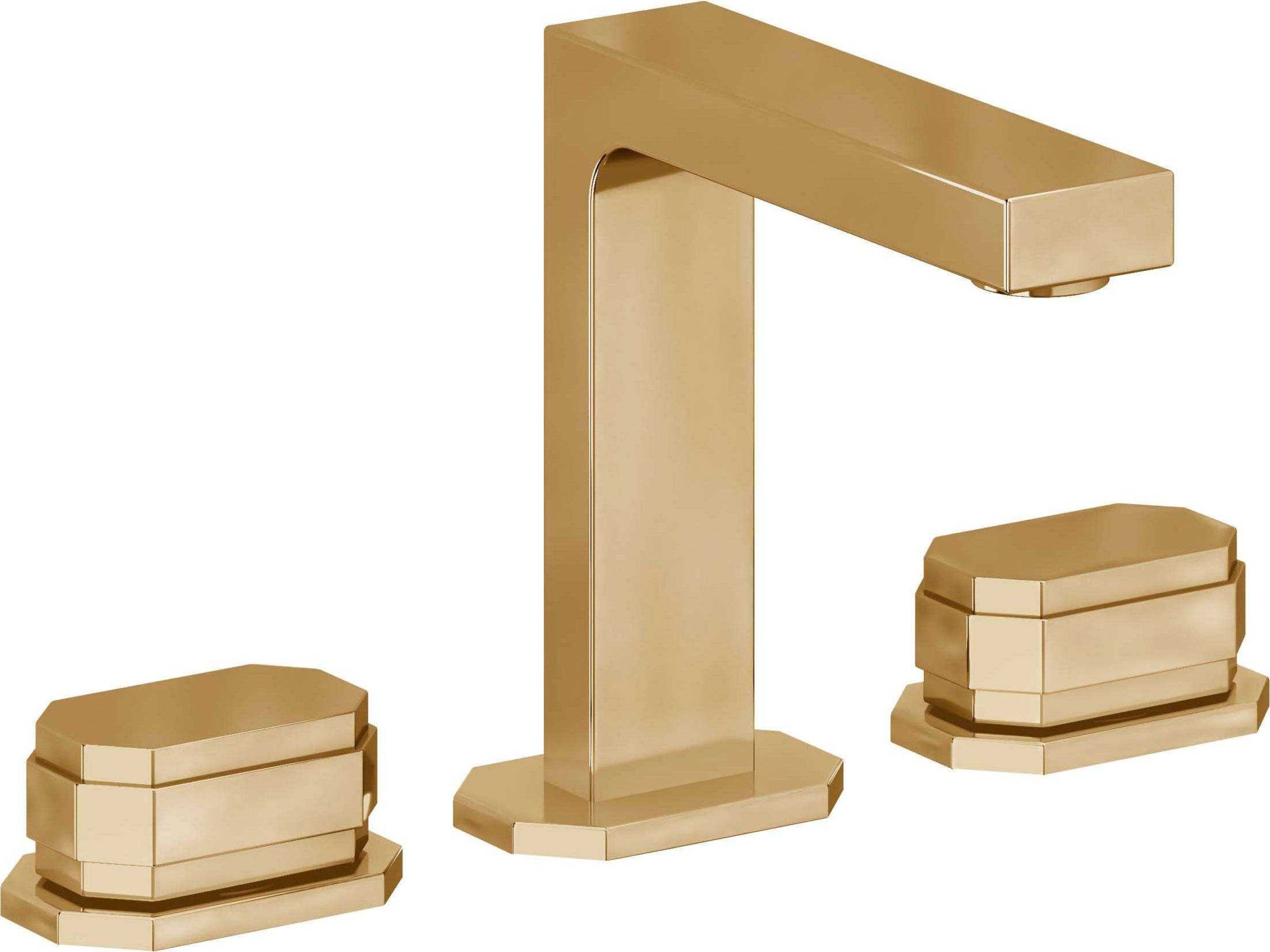 California Faucets - C202BZB-FRG - 8" Widespread Lavatory Faucet with ZeroDrain - French Gold (PVD) - Doheny