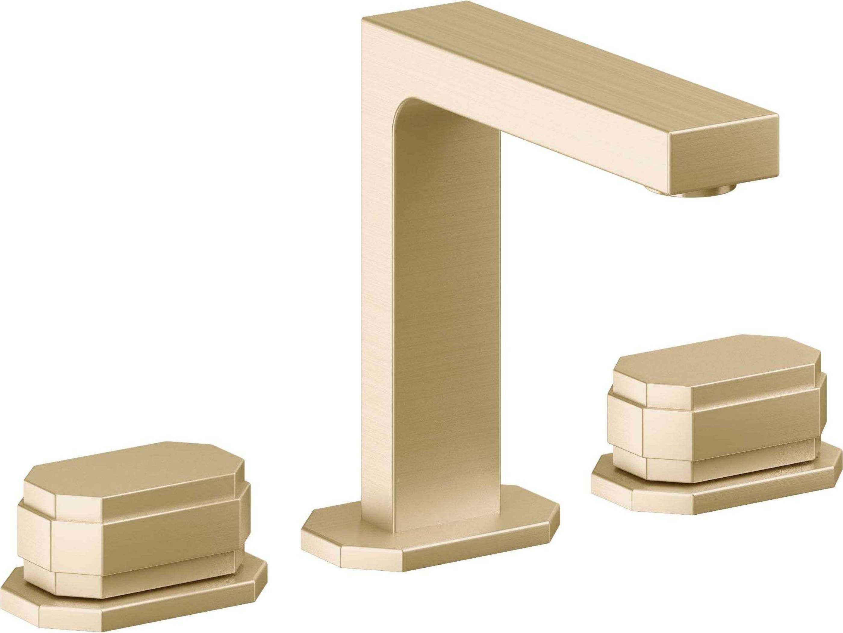 California Faucets - C202BZB-SB - 8" Widespread Lavatory Faucet with ZeroDrain - Satin Brass (PVD) - Doheny