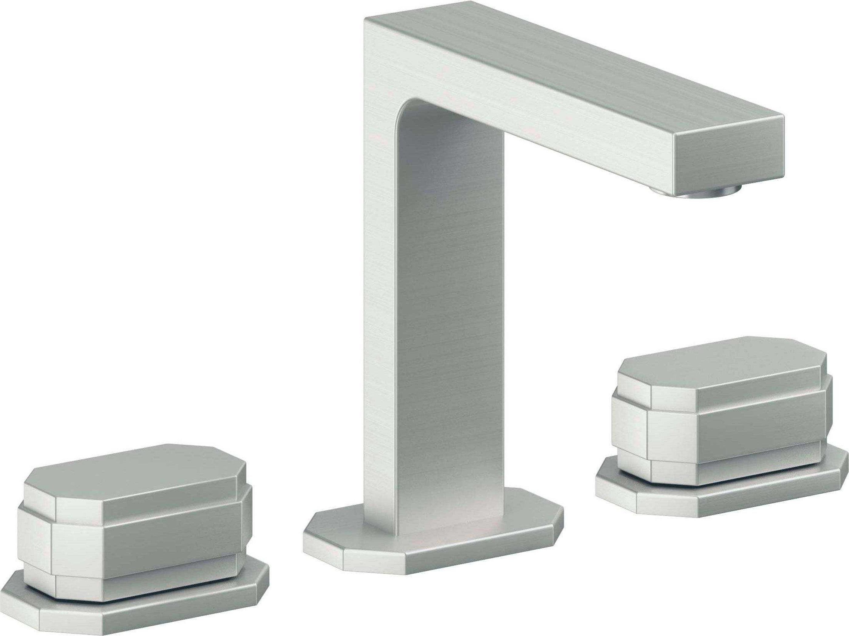 California Faucets - C202BZB-SC - 8" Widespread Lavatory Faucet with ZeroDrain - Satin Chrome (PVD) - Doheny
