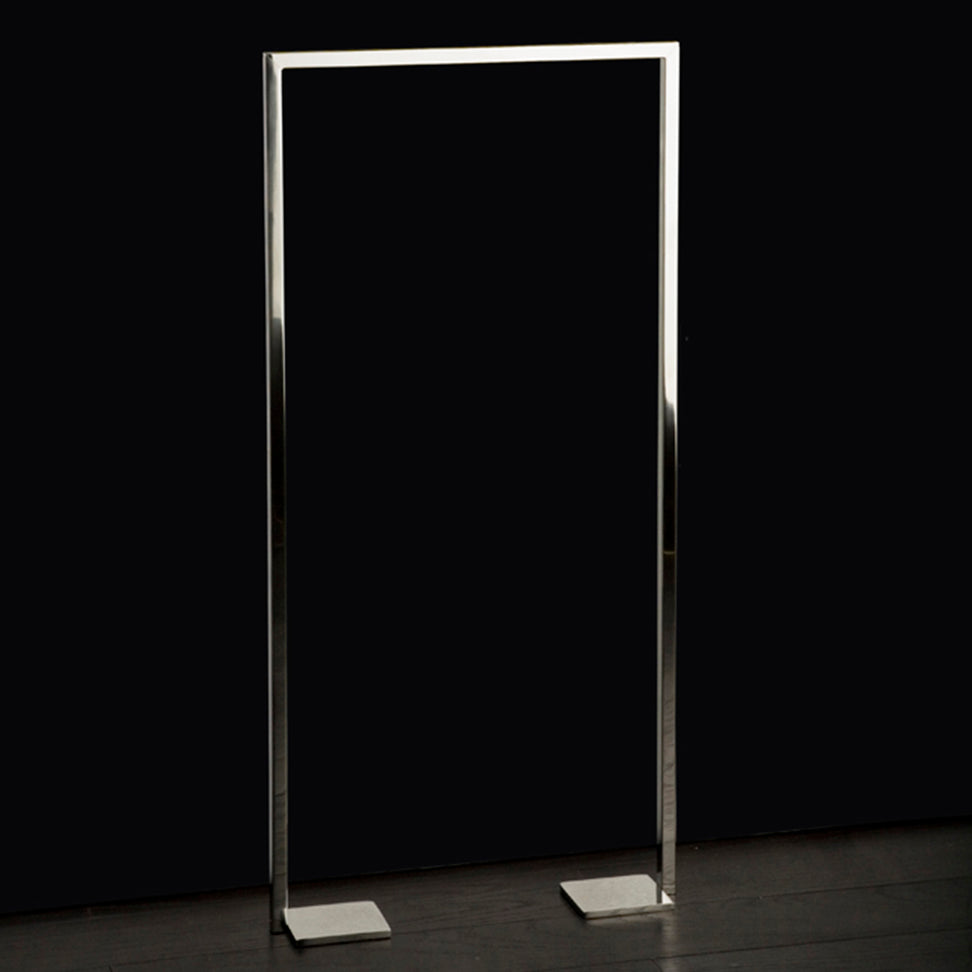 Floor-mount towel stand made of stainless steel, fixing floor kit included. 19 3/4"W, 4"D, 41 3/8"H - Maison&Co.