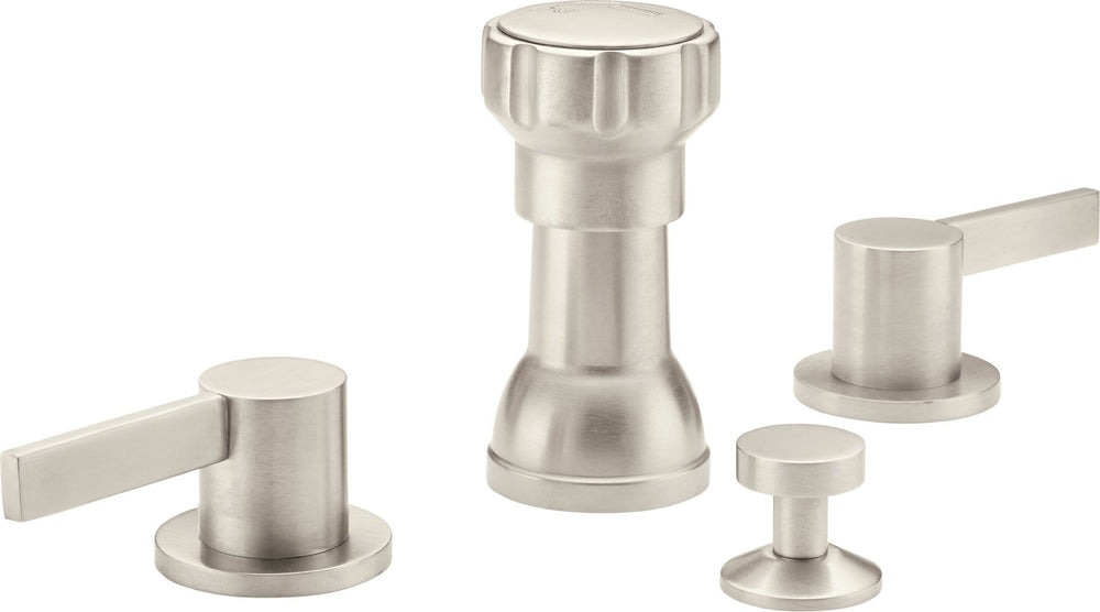 California Faucets - E304-SN - Bidet Set - Satin Nickel  - Bel Canto