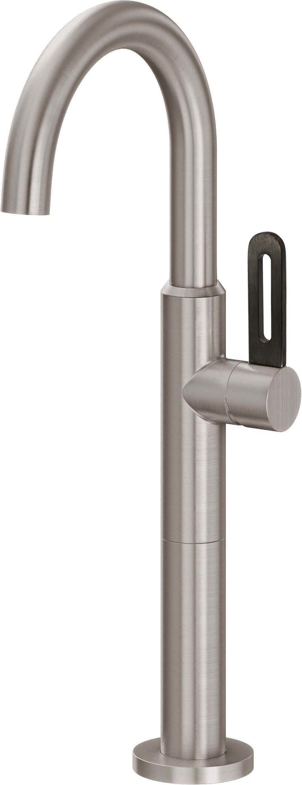 California Faucets - E309RB-2-SN - Single Hole Lavatory/Bar/Prep Faucet - High Spout - Satin Nickel  - Bel Canto