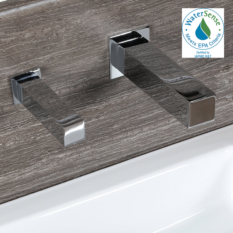 Wall-mount electronic Bathroom Sink faucet for cold or premixed water. Recommended mixing valves sold separately: EX20A or EX25A. SPOUT: 8 1/4", W: 1 7/8". - Maison&Co.
