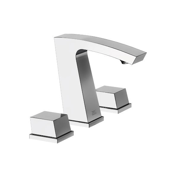 Franz Viegener - FV207/J8-PC - Widespread Lavatory Faucet With Push-Down Pop-Up Drain Assembly (No Lift Rod) - Polished Chrome