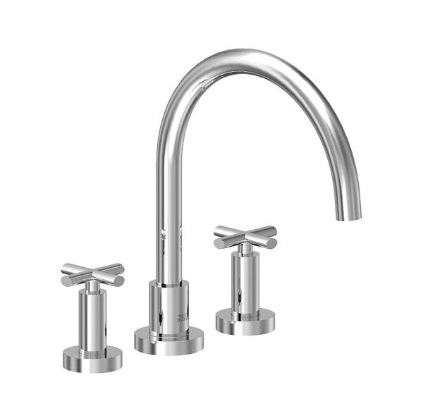 Franz Viegener - FV210/59-PC - Deck Mounted Roman Bath Faucet 3/4" Valves - Polished Chrome