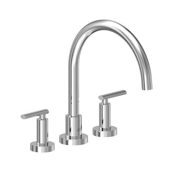 Franz Viegener - FV210/59L-PC - Deck Mounted Roman Bath Faucet 3/4" Valves - Polished Chrome