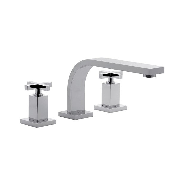 Franz Viegener - FV210/85-PC - Deck Mounted Roman Bath Faucet 3/4" Valves - Polished Chrome