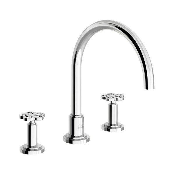 Franz Viegener - FV210/J1-PC - Deck Mounted Roman Bath Faucet 3/4" Valves - Polished Chrome