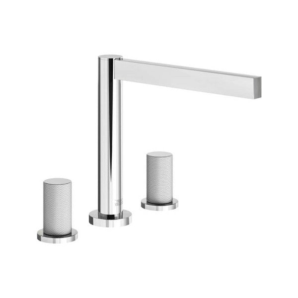 Franz Viegener - FV210/J2K-PC - Deck Mounted Roman Bath Faucet 3/4" Valves, Knurling Cylinder Handle - Polished Chrome