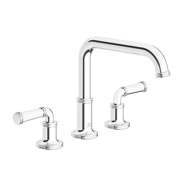 Franz Viegener - FV210/K3-PC - Deck Mounted Roman Bath Faucet 3/4" Valves - Polished Chrome