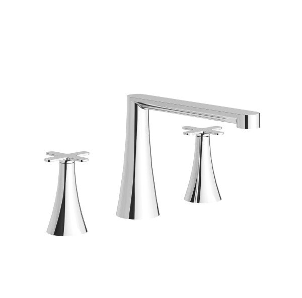 Franz Viegener - FV210/K4-PC - Deck Mounted Roman Bath Faucet 3/4" Valves - Polished Chrome