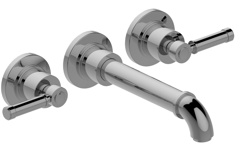 Graff - Bali Wall-Mounted Lavatory Faucet - Architectural White - G-2131-LM21B-WT-T