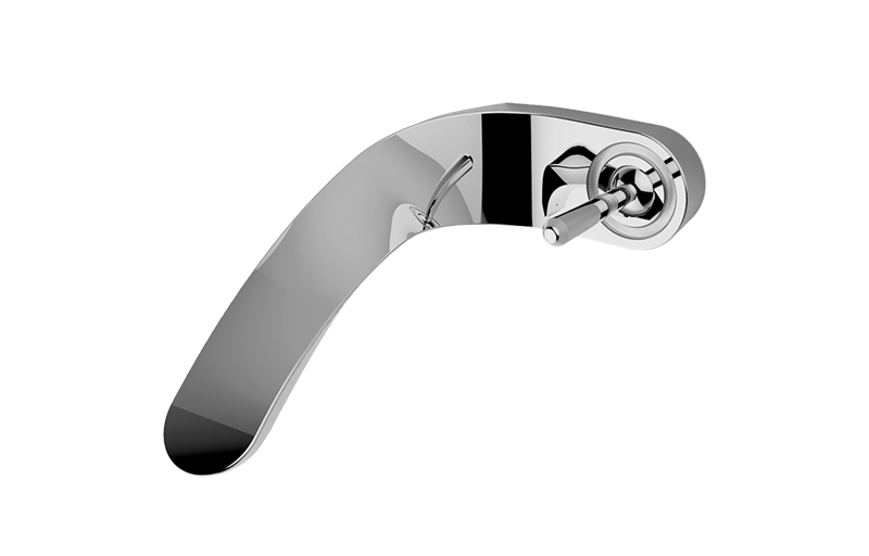 Graff - Ametis Wall-Mounted LED Lavatory Faucet Length:18" Width:12" Height:4" - Warm Bronze PVD - G-6440-LM43-WB-T