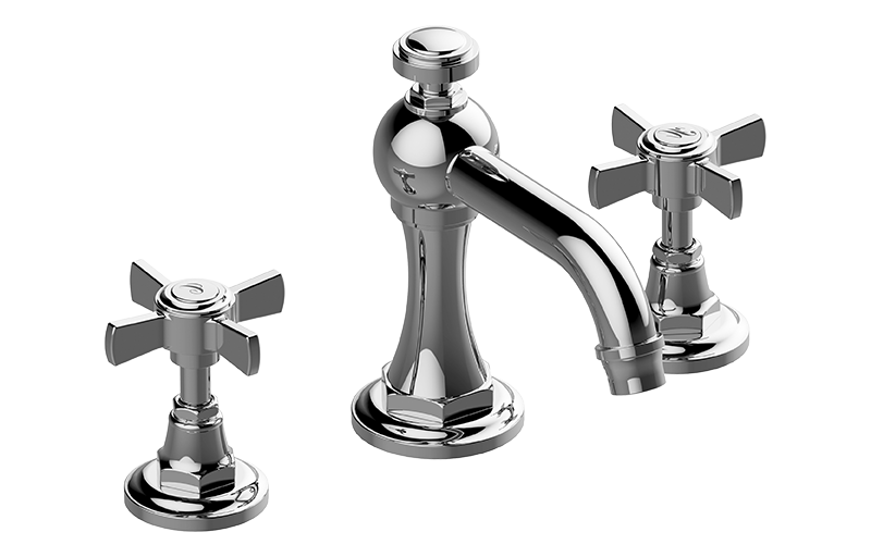 Graff - Camden Widespread Lavatory Faucet w/Cross Handle - Warm Bronze PVD - G-6910-C16B-WB