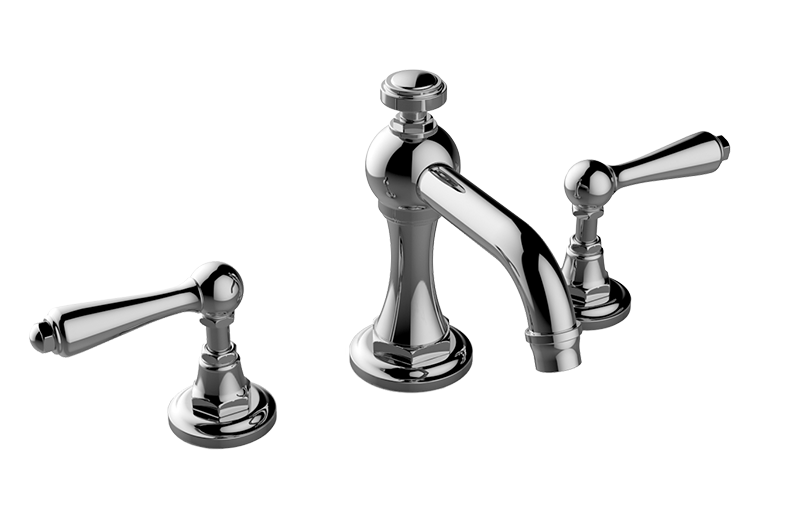 Graff - Camden Widespread Lavatory Faucet w/Lever Handle - Warm Bronze PVD - G-6910-LM48B-WB